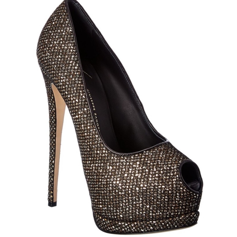 Giuseppe zanotti sharon heel Glitter pumps 7.5